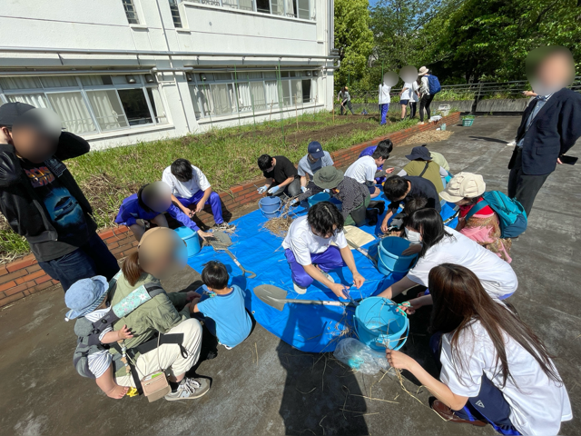 園芸　正和幼稚園・園児保護者様と一緒に